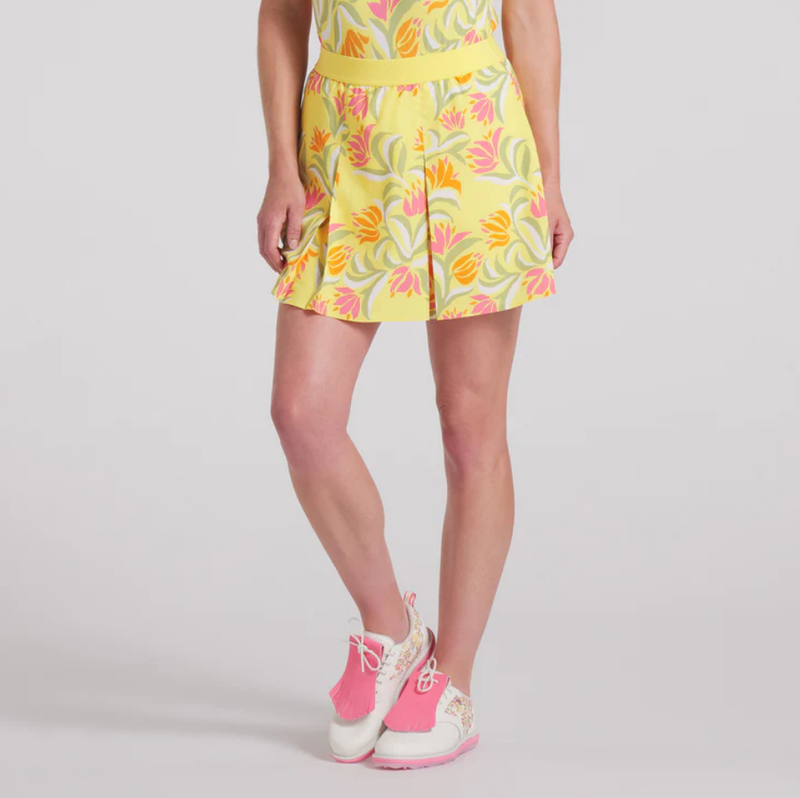 F Jupe PUMA X Dani Dazey Pleated - Sunny Yellow