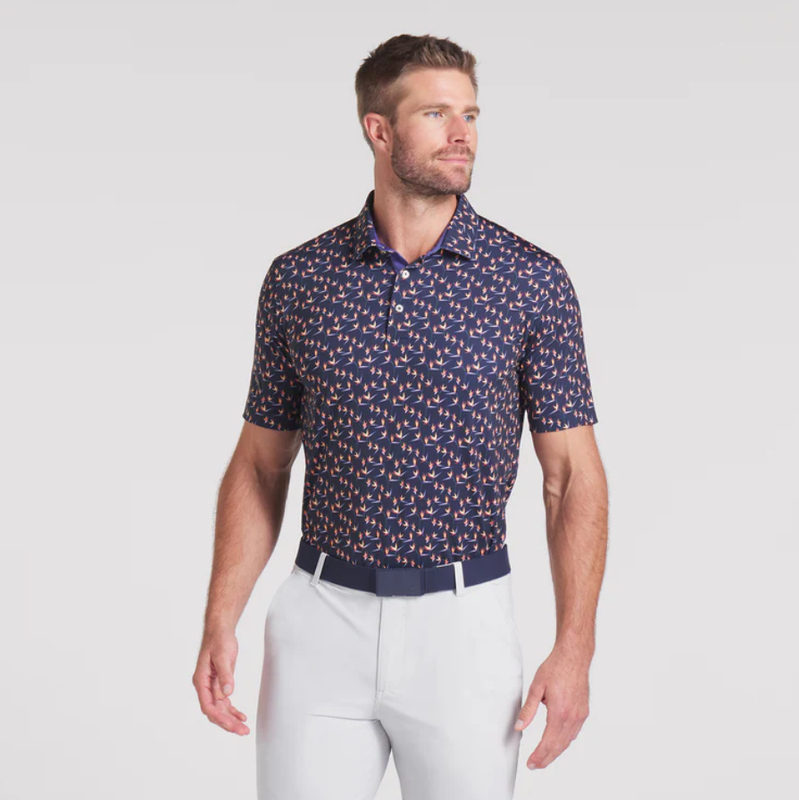 H Polo PUMA Mattr Paradise - Navy/Sunny Yellow
