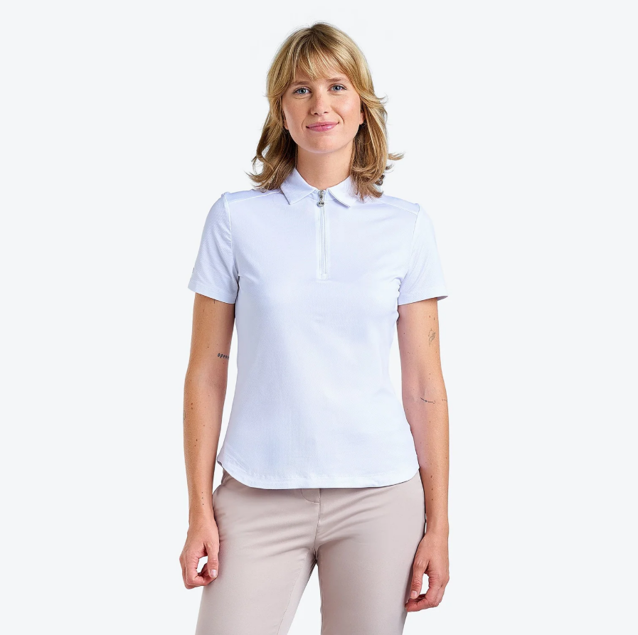 F Polo manches courtes NIVO Naila - Blanc