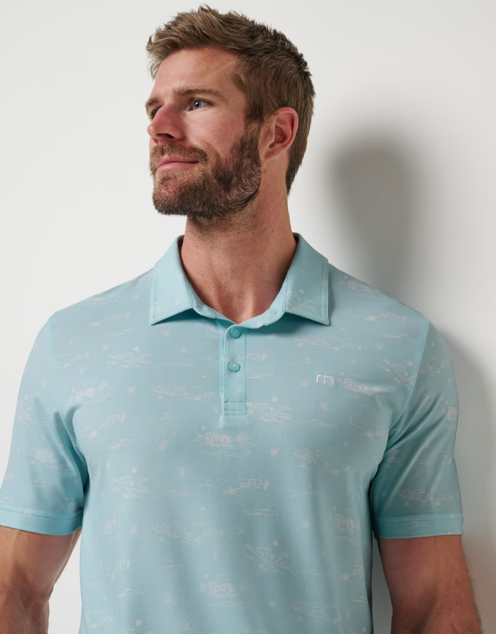 H Polo TRAVIS MATHEW Featherweight City - Cory Blue