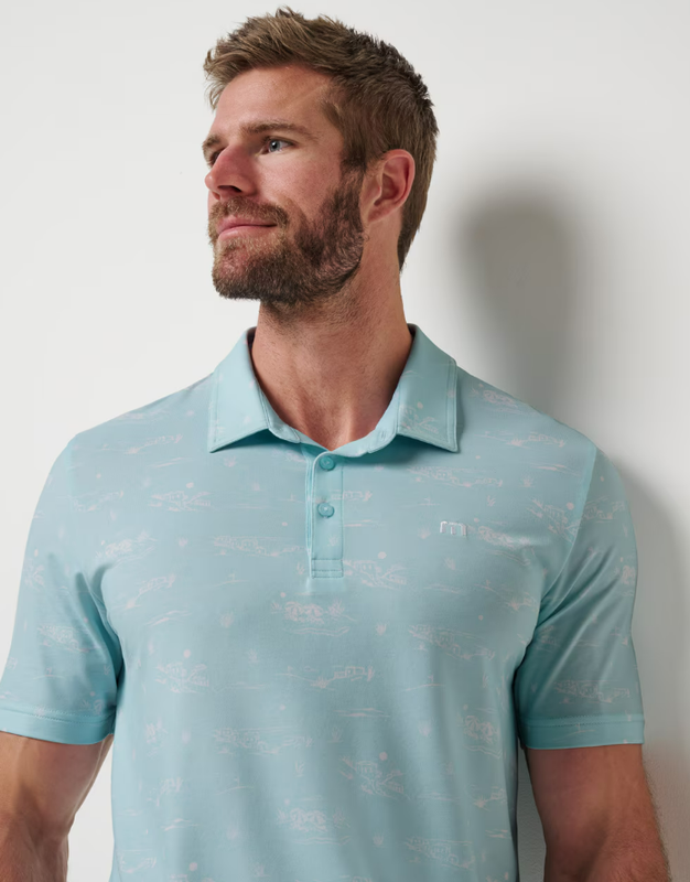 H Polo TRAVIS MATHEW Featherweight City - Cory Blue