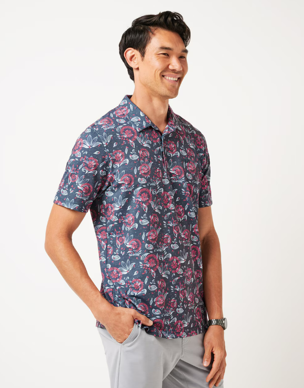 H Polo TRAVIS MATHEW Flourish - Mood/Vintage Indigo