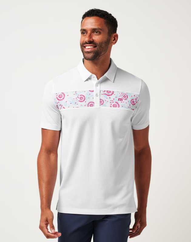 H Polo TRAVIS MATHEW Good Good Flourish - White