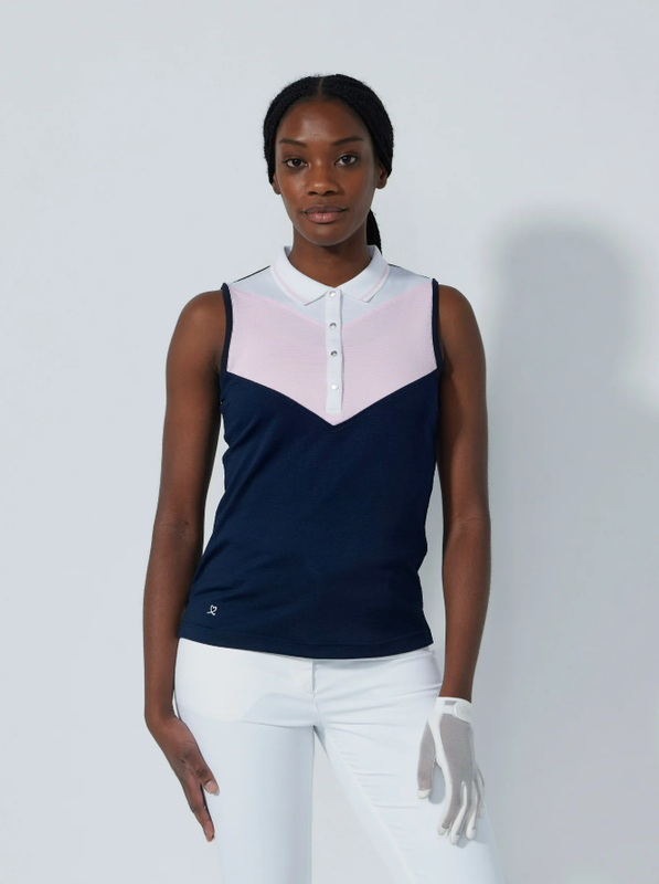 F Polo sans manche DAILY Match - Navy