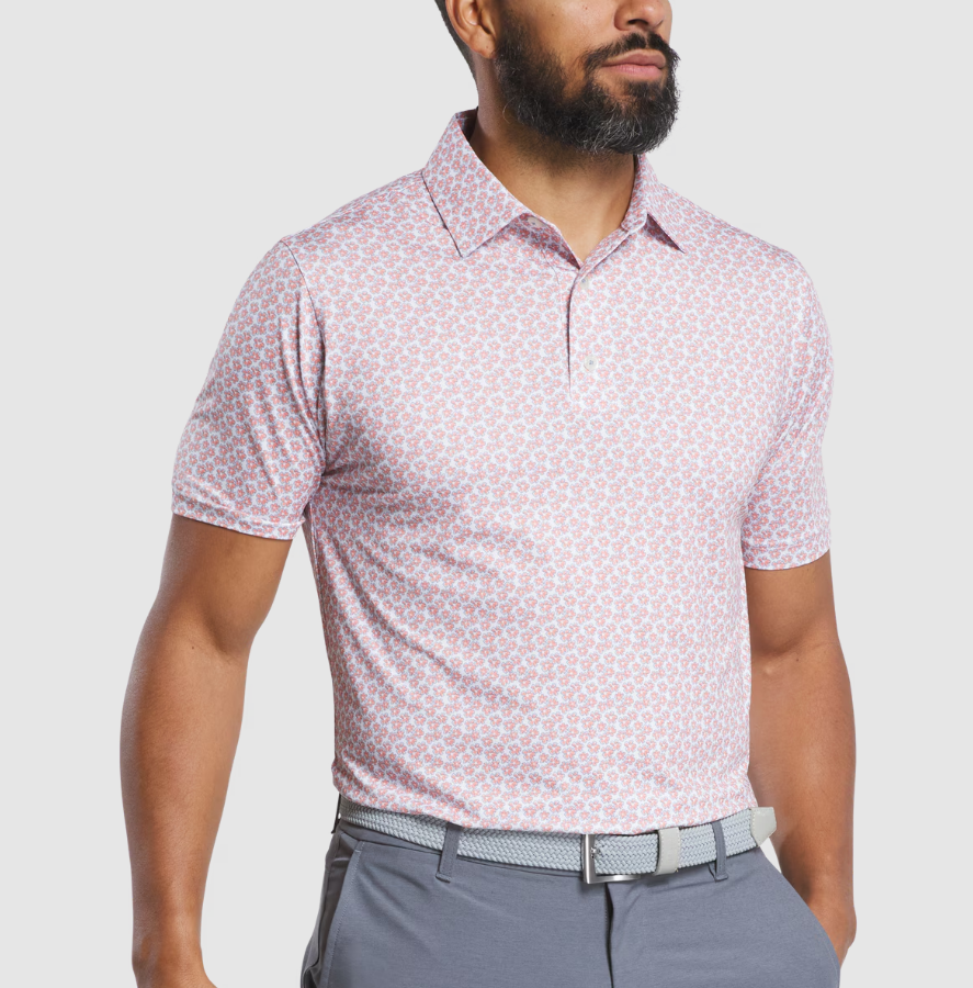 H Polo FOOTJOY #34345 - Orange/White