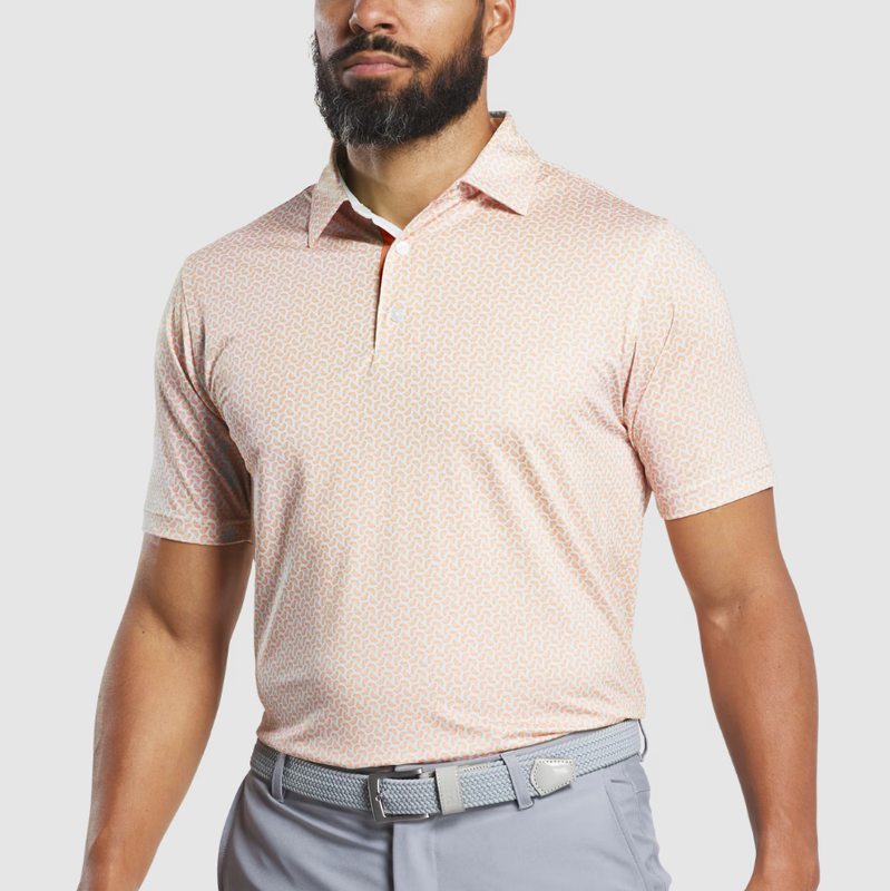 H Polo FOOTJOY #34341 - Orange/Pistachio
