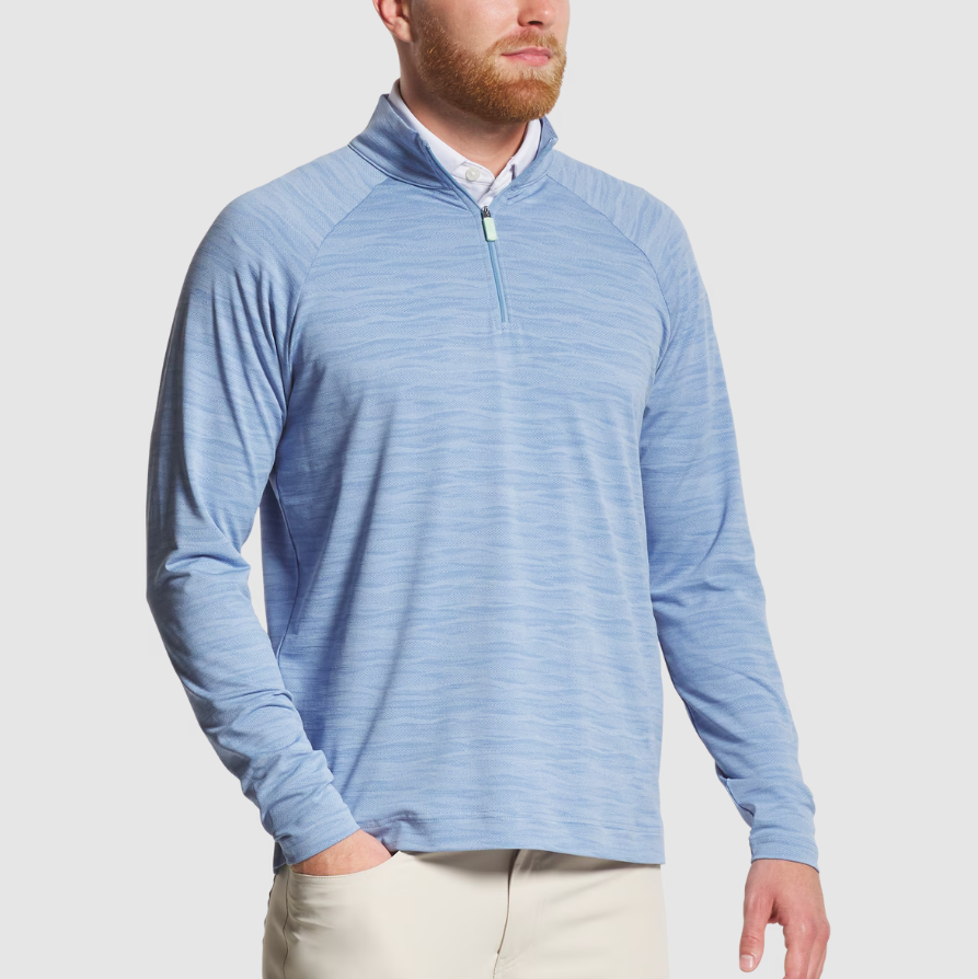 Chandail 1/2 zip manches longues FOOTJOY #34461 - Blue Jay