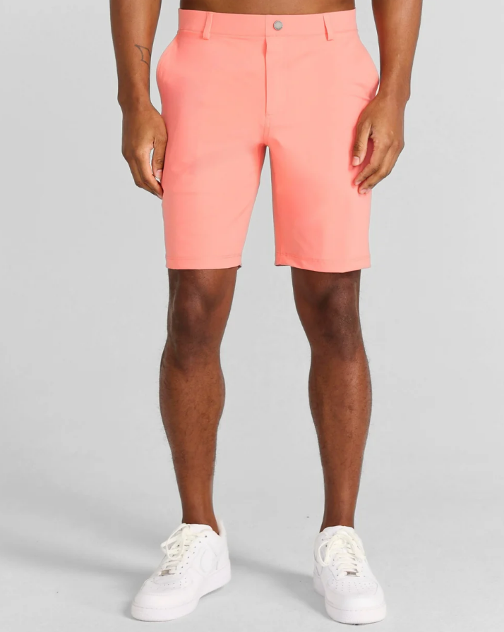 H Bermuda REDVANLY Hanover Pull-on 9&#39;&#39; - Coral
