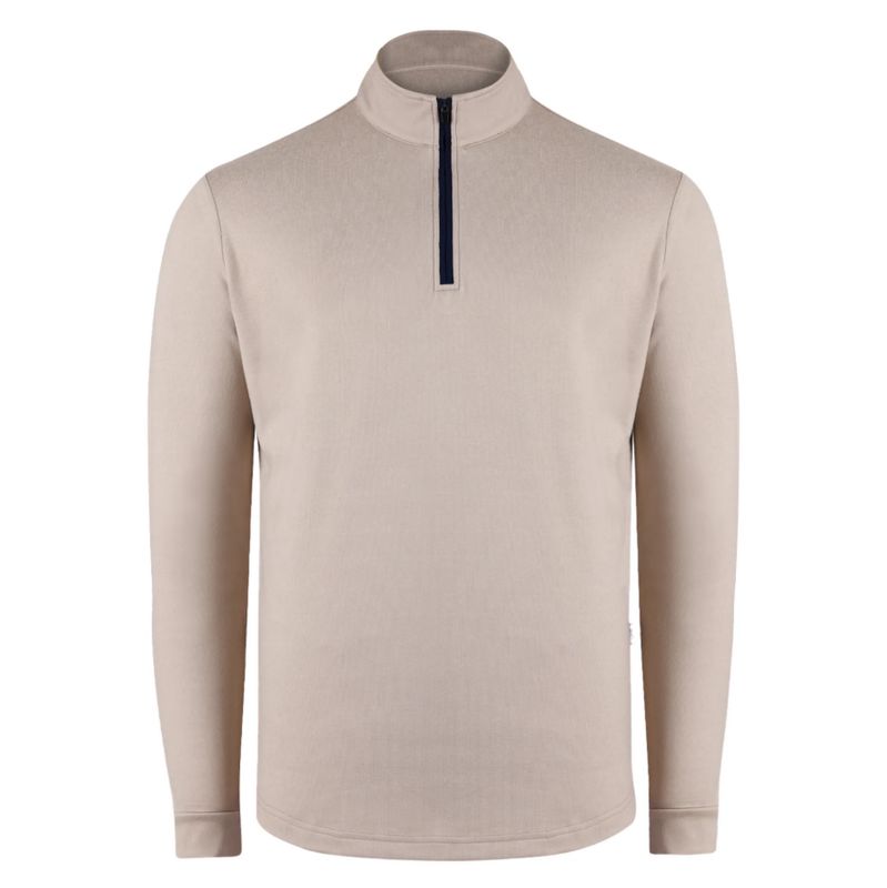 Chandail 1/2 zip manches longues SWANNIES Emery - Tan