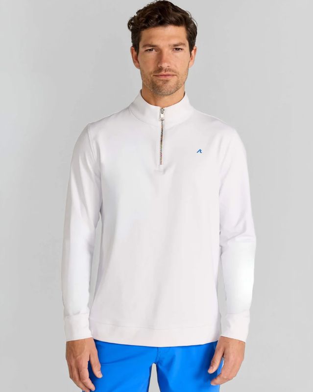 H Chandail 1/2 zip manches longues REDVANLY Sevres - Bright White