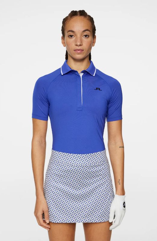 F Polo manches courtes J.LINDEBERG Amy - Clematis Blue
