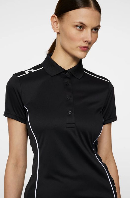 F Polo manches courtes J.LINDEBERG Leyla - Noir