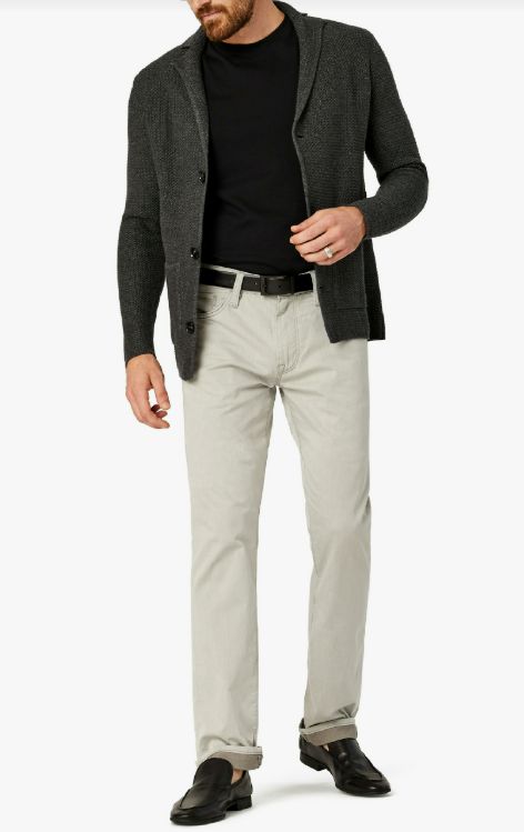 H Pantalon 34 HERITAGE Courage - Latte Herringbone Reversed