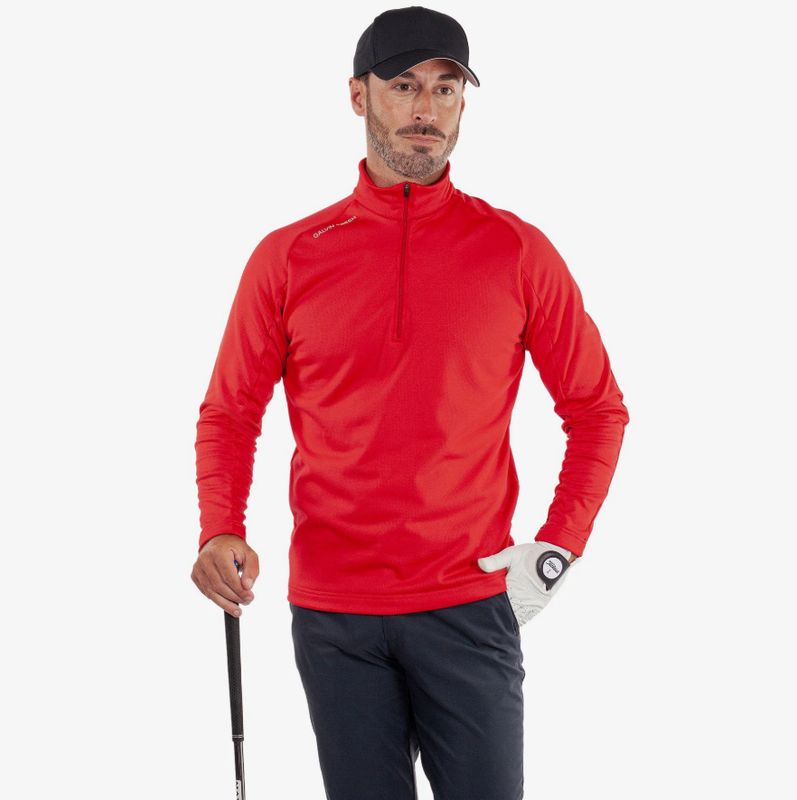 H Chandail 1/2 zip manches longues GALVIN GREEN Drake - Red
