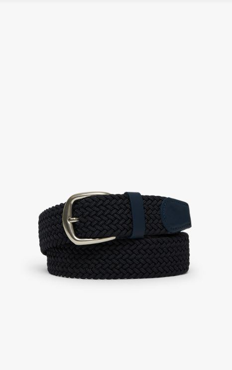 H Ceinture 34 HERITAGE Elastic Belt - Navy Blue