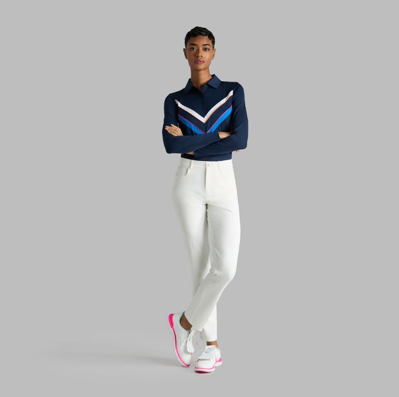 F Polo manches longues G/FORE GLP000077 - Twilight