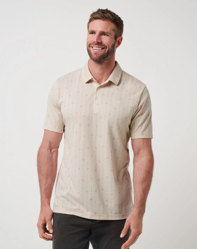 H Polo TRAVIS MATHEW Deco - Moonbeam
