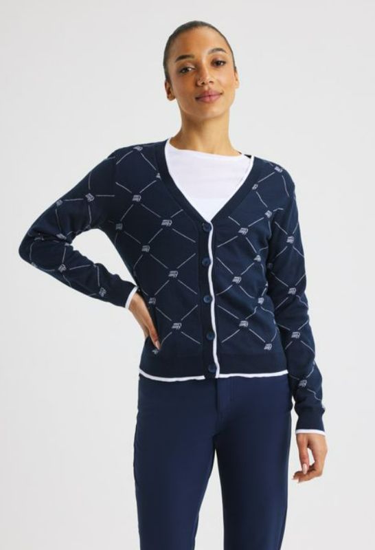 F Cardigan ROHNISCH R Logo - R Check Navy
