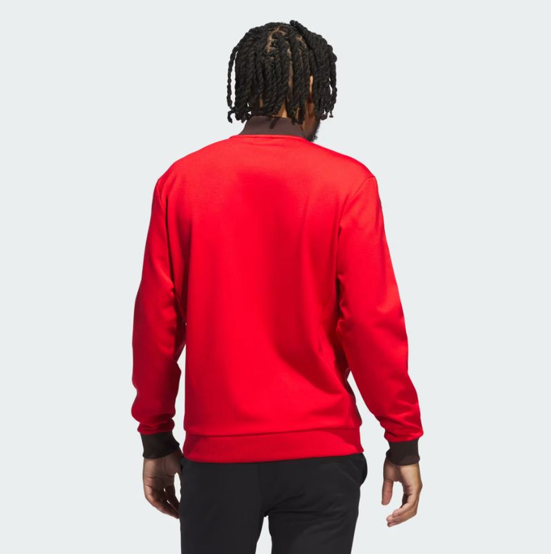H Chandail 1/2 zip manches longues ADIDAS OG JW3945 - Rouge
