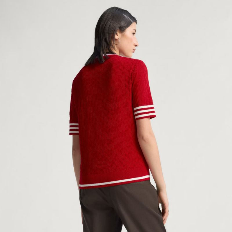 F Polo manches courtes ADIDAS OG JW9868 - Rouge