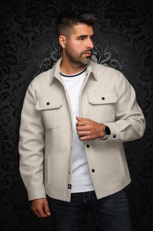 H Manteau manches longues AU NOIR Danali - Oatmeal