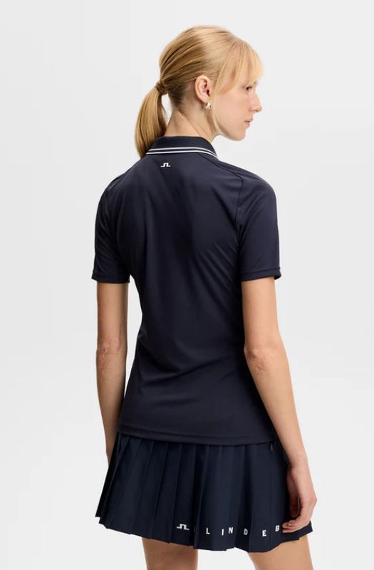 F Polo manches courtes J.LINDEBERG Gunilla - Navy