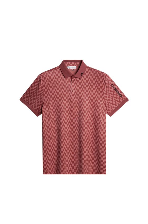 H Polo J.LINDEBERG Tour Tech Print - Bridge Apple