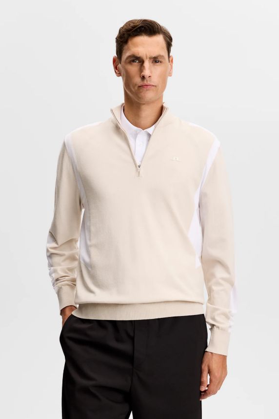 H Chandail 1/2 zip J.LINDEBERG Kendrick - Moonbeam