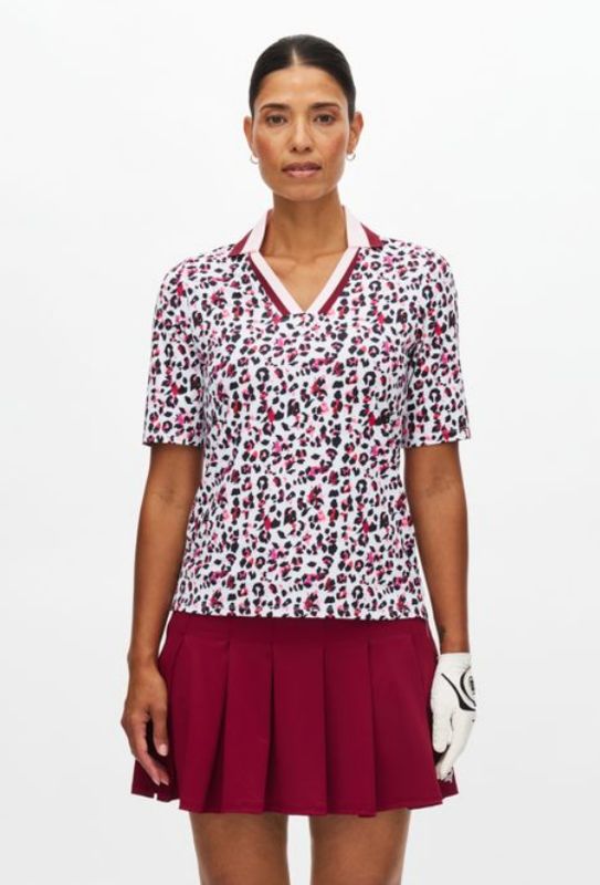 F Polo manches courtes RÖHNISCH Essential - Leo Pink/Beet
