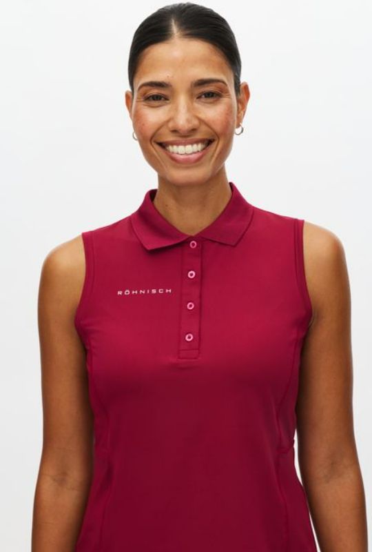 F Polo sans manche RÖHNISCH Nicky - Beet Red