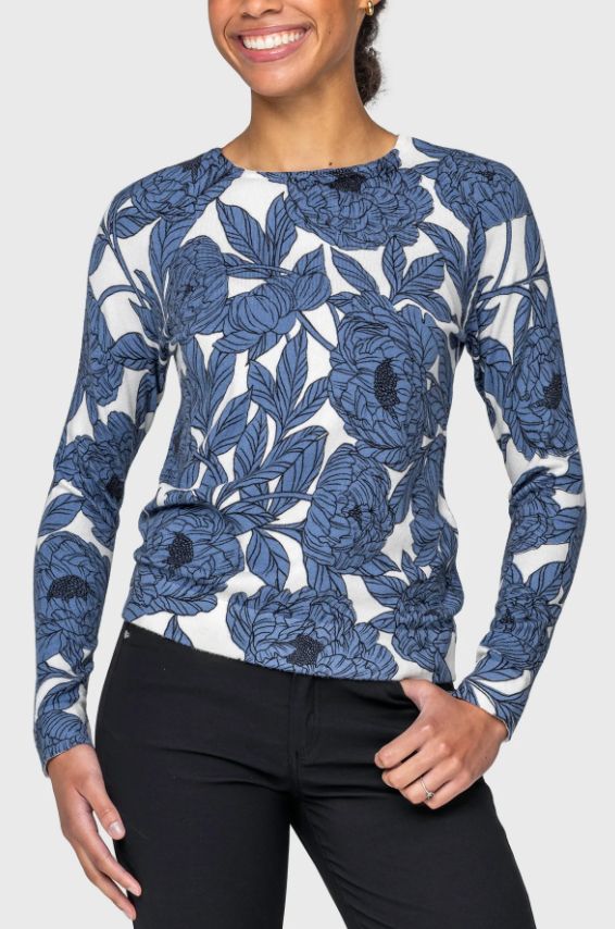F Chandail KASTEL DENMARK SWS26BWR - Pacific Blue