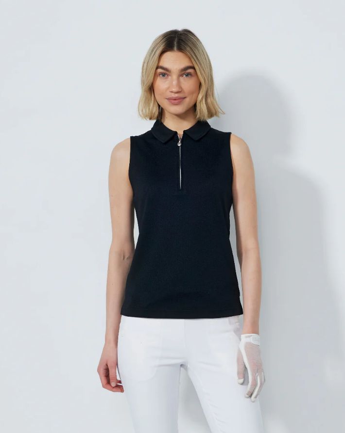 F Polo sans manche DAILY Peoria - Noir