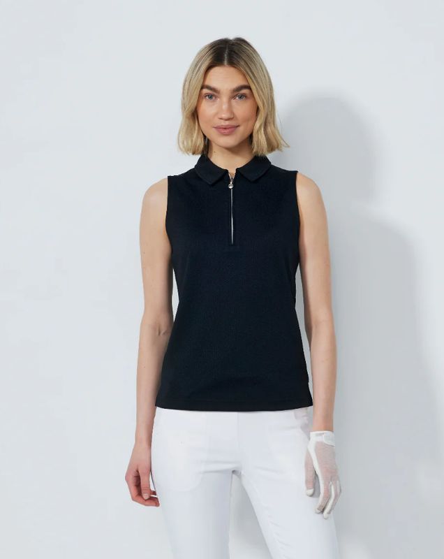 F Polo sans manche DAILY Peoria - Noir