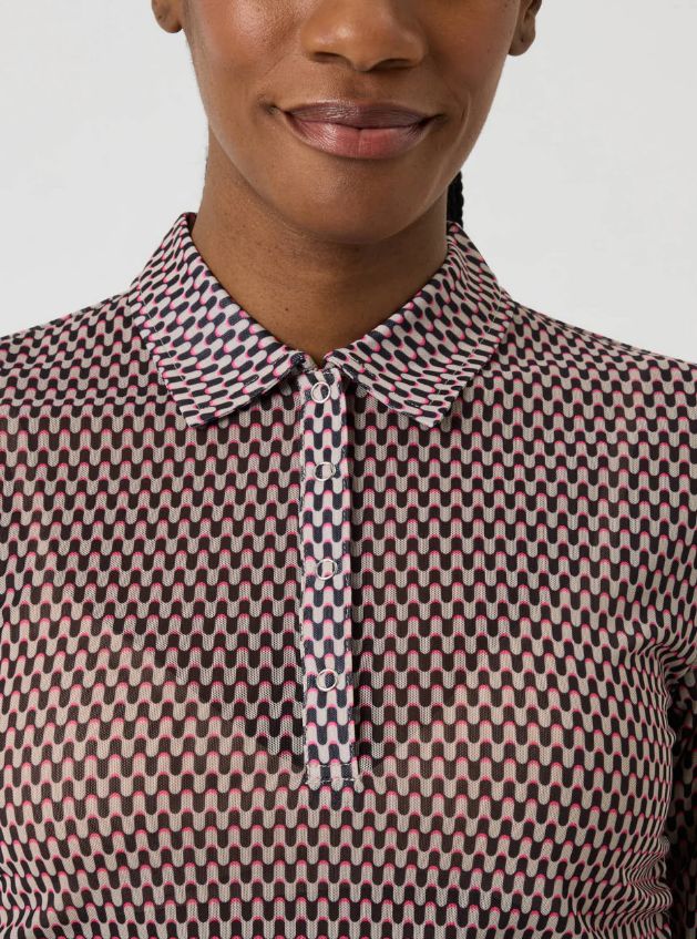 F Polo manches 3/4 DAILY Breeze - Abstract Wave