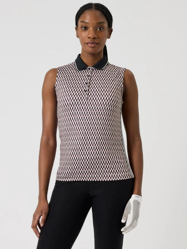 F Polo sans manche DAILY Geometric - Abstract Wave
