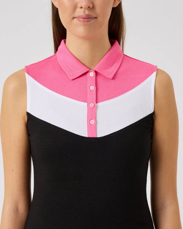 F Polo sans manches DAILY Block - Radiant Pink