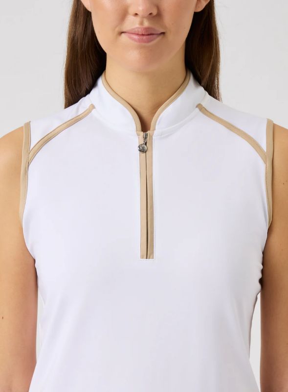 F Polo sans manche DAILY Trophy - Blanc