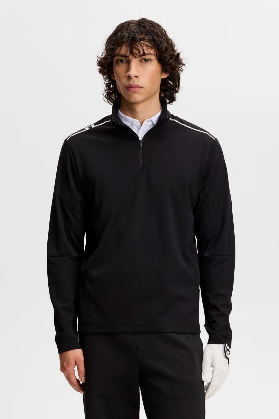 H Chandail 1/2 zip J.LINDEBERG Leon - Noir