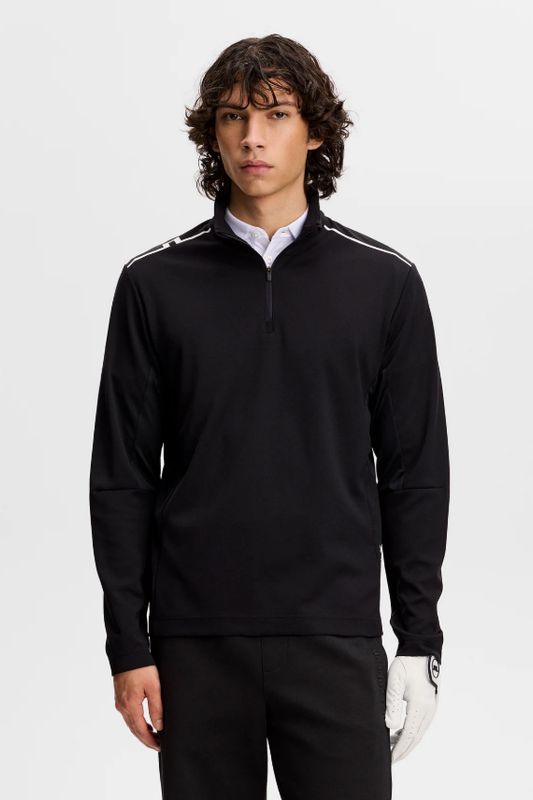 H Chandail 1/2 zip J.LINDEBERG Leon - Noir