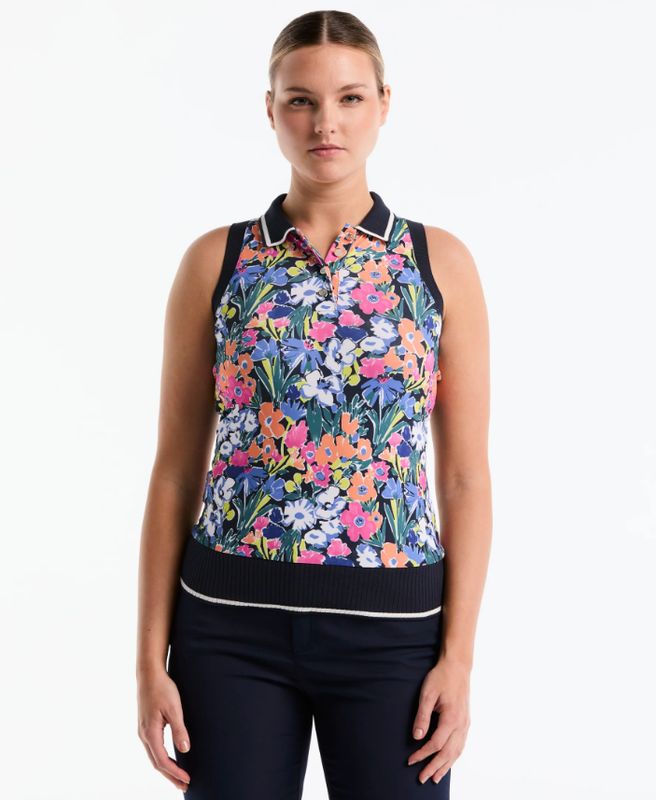 F Polo sans manche PENGUIN OGKSG015 - Black Iris