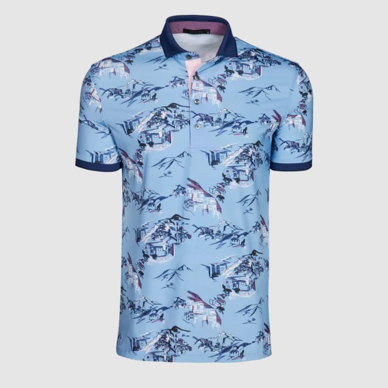 H Polo GREYSON In the Blues - Wolf Blue