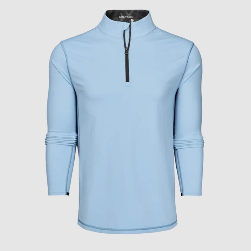 H Chandail 1/2 zip GREYSON Tate Quarter - Wolf Blue
