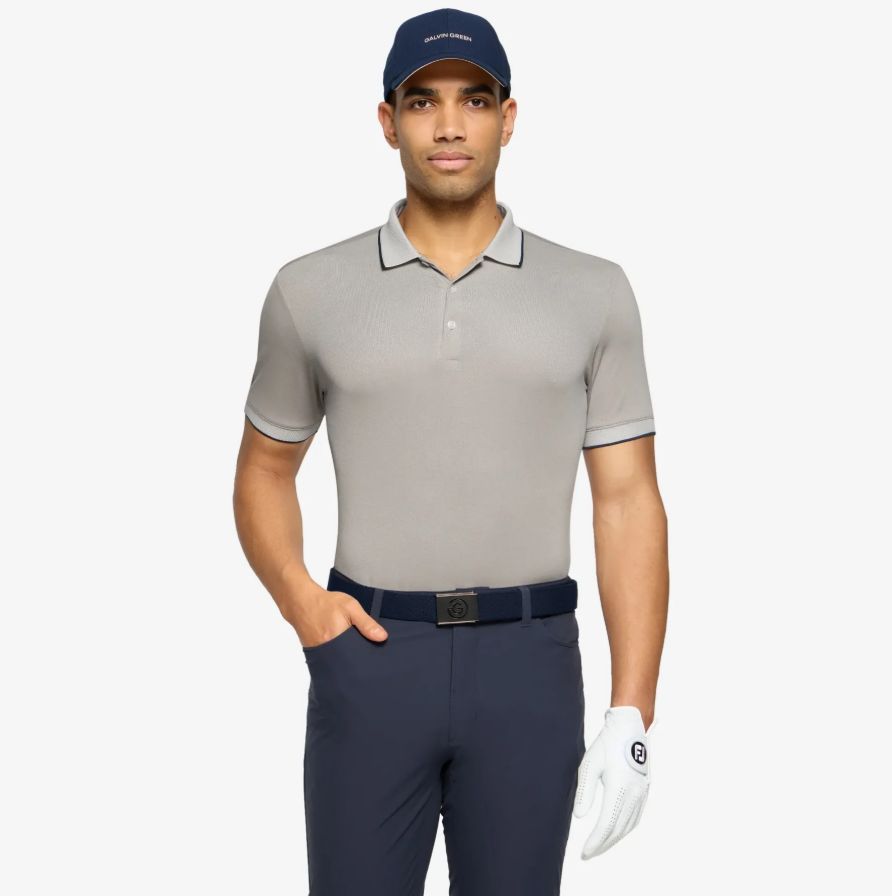 H Polo GALVIN GREEN Moon - Sand/Navy