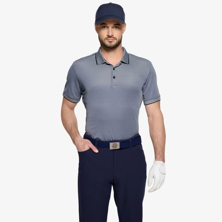 H Polo GALVIN GREEN Moon - Moonlight/Navy