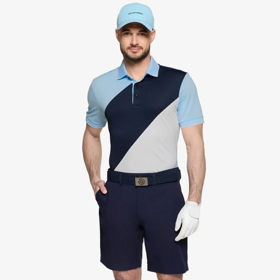 H Polo GALVIN GREEN Maggio - Crystal/Navy