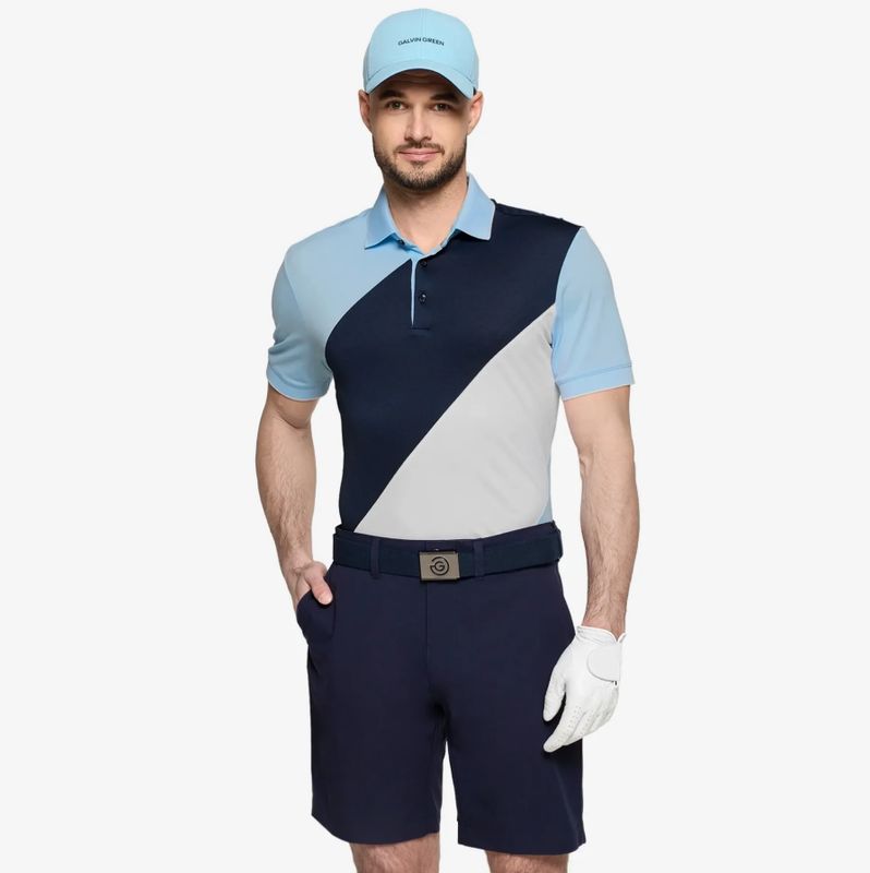 H Polo GALVIN GREEN Maggio - Crystal/Navy