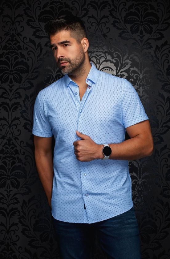 H Chemise AU NOIR Nick Geo - Blue