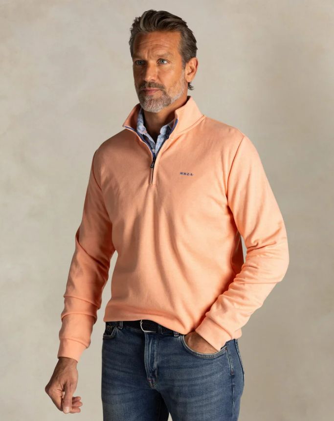 H Chandail 1/2 zip NZA 26AN301 - Spring Orange