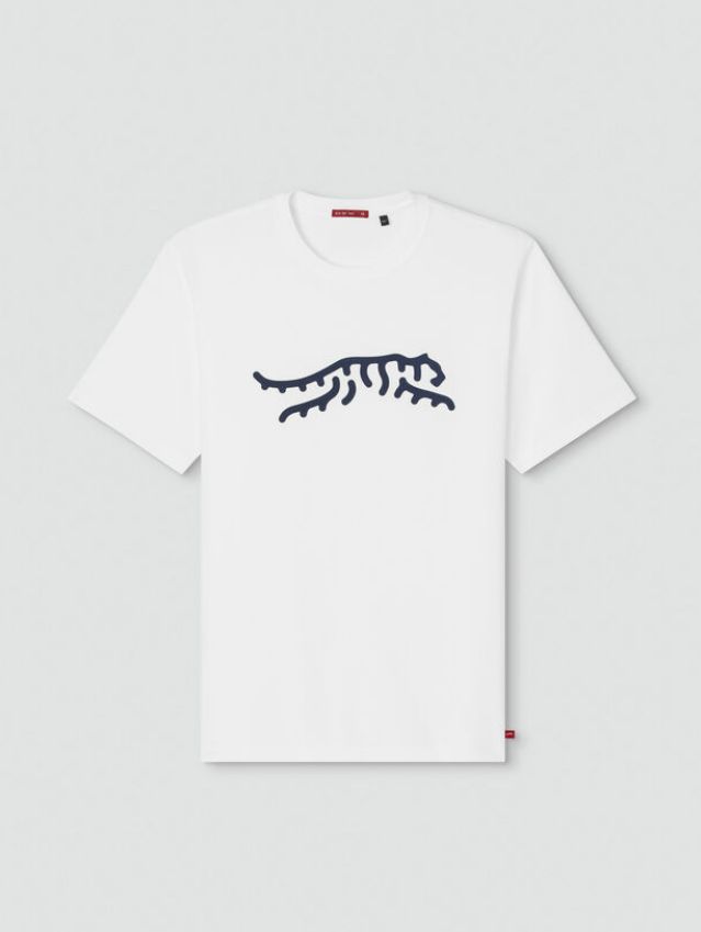 H T-Shirt SUN DAY RED Icon Tee - White
