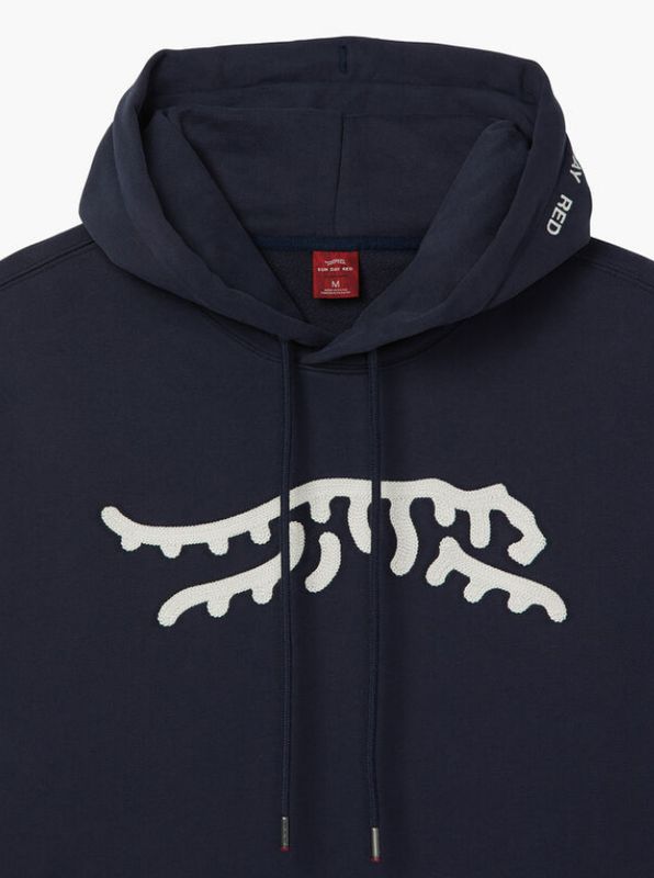 H Chandail SUN DAY RED Icon Chainstitch - Navy